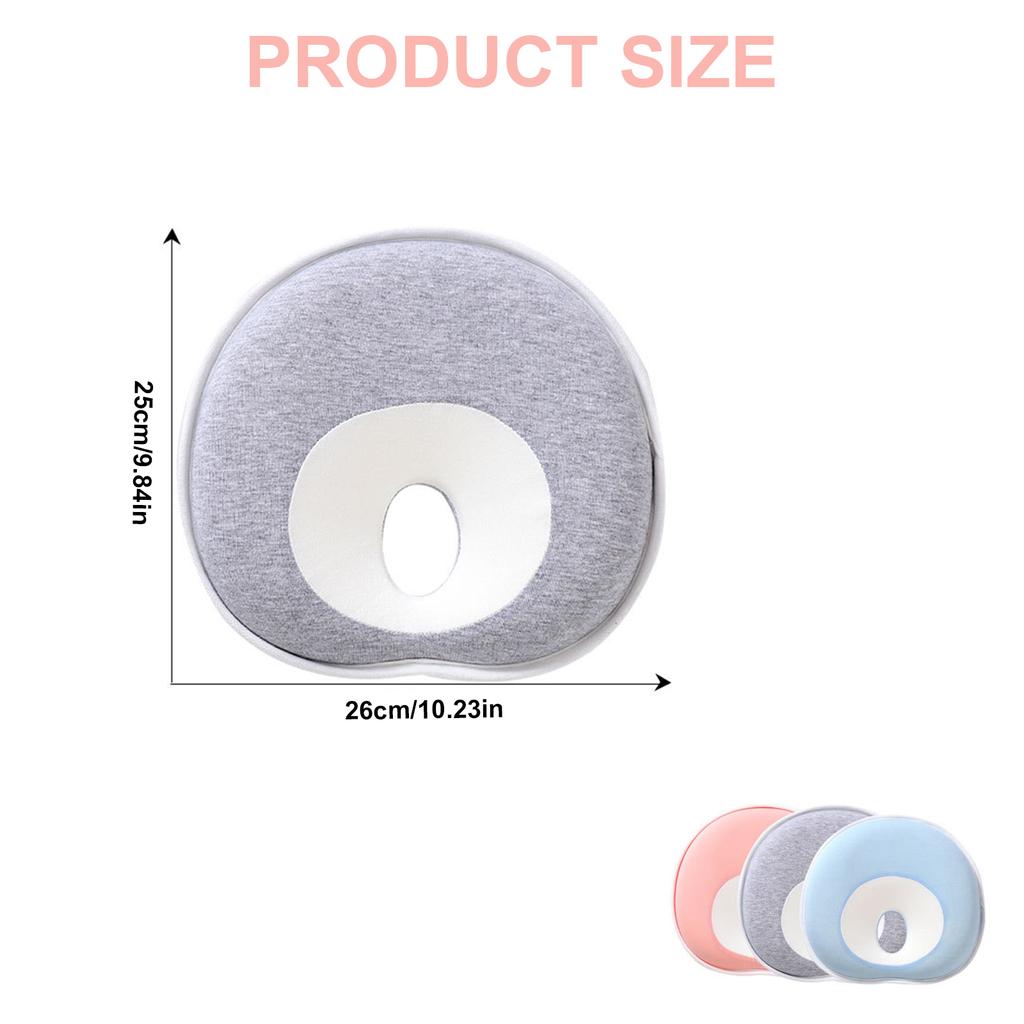 Comfortable Baby Sleep Pillow for Strollers Ergonomic Memory Foam Infant Head Support Pillow for 0 to 12 Months