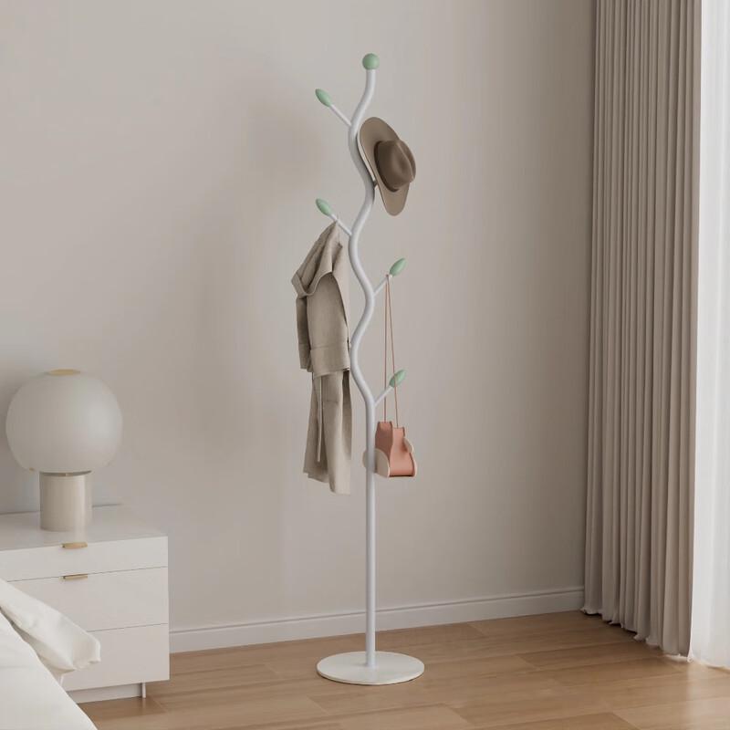 Minimalist Gold Metal Floor-Standing Coat Rack