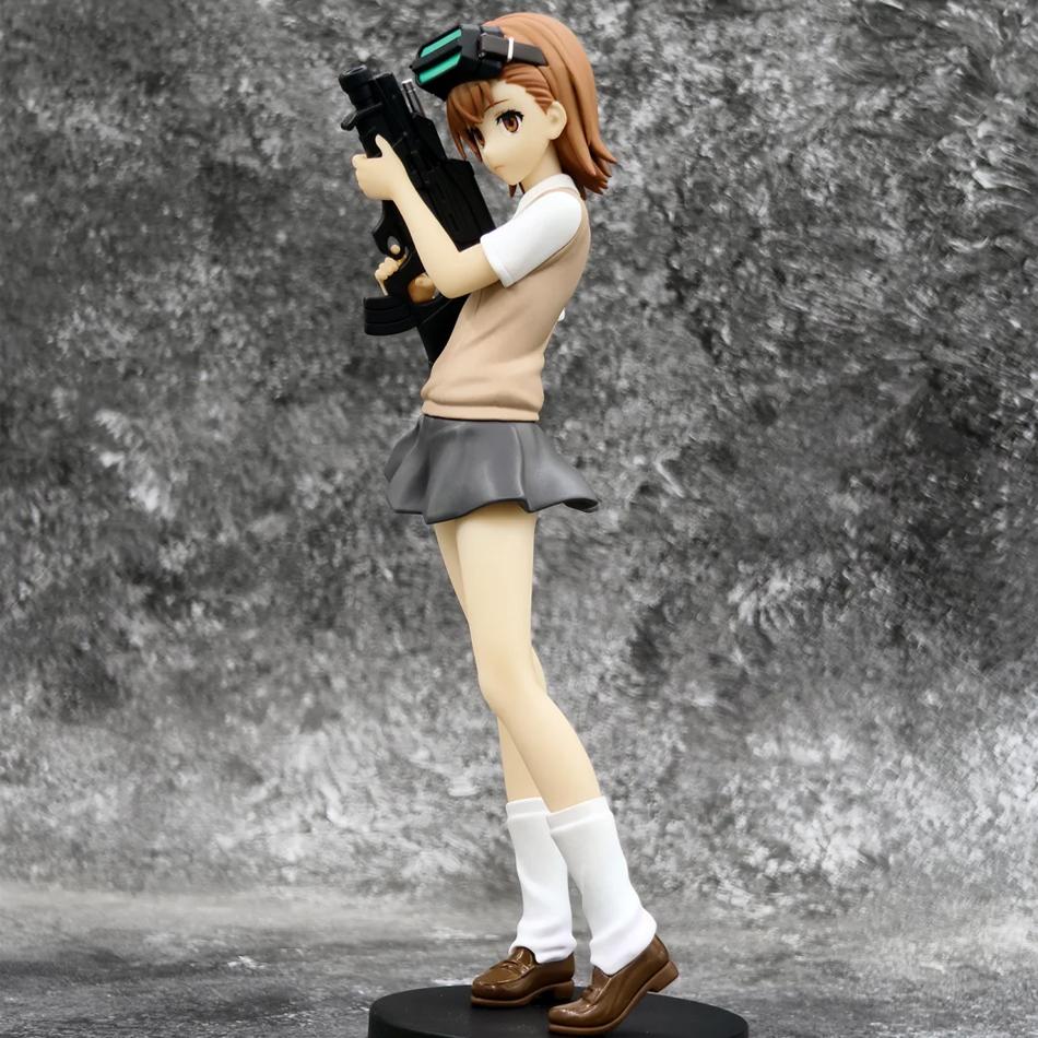 17CM Anime A Certain Magical Index Misaka Mikoto Railgun Girl Anime Figure PVC Action Figures Model Anime Cartoon Model Toy Gift