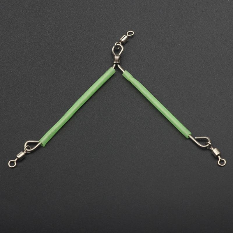 10Pcs Wire Fishings Leader Luminously Tube Balance Bracket AntiTangle Boom