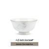 Wutuo Spring's Intent Ceramic Rice Bowls