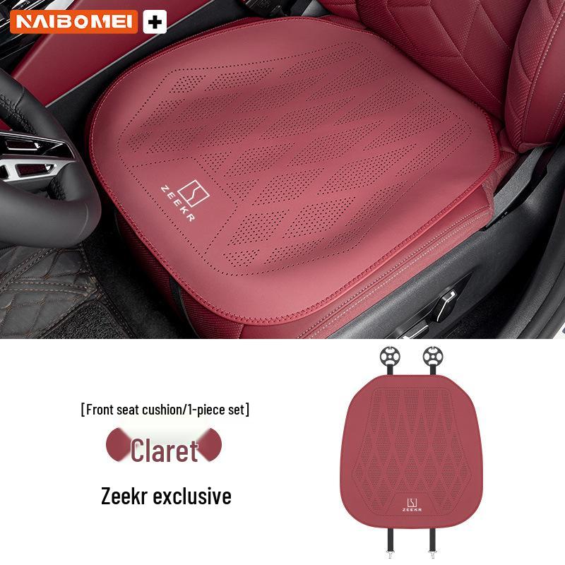 Zeekr 001/X/009 Leather Seat Cushion Set for Front and Rear - Perforated Three-Piece