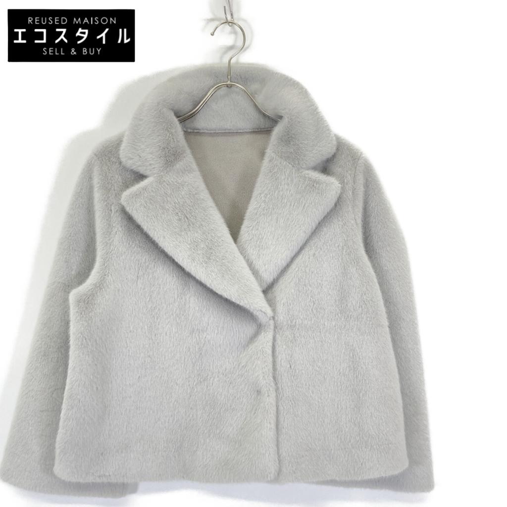 Pinkey & Dianne 0312251947 Gray Four Rex Short Coat coat 36 grayUsed