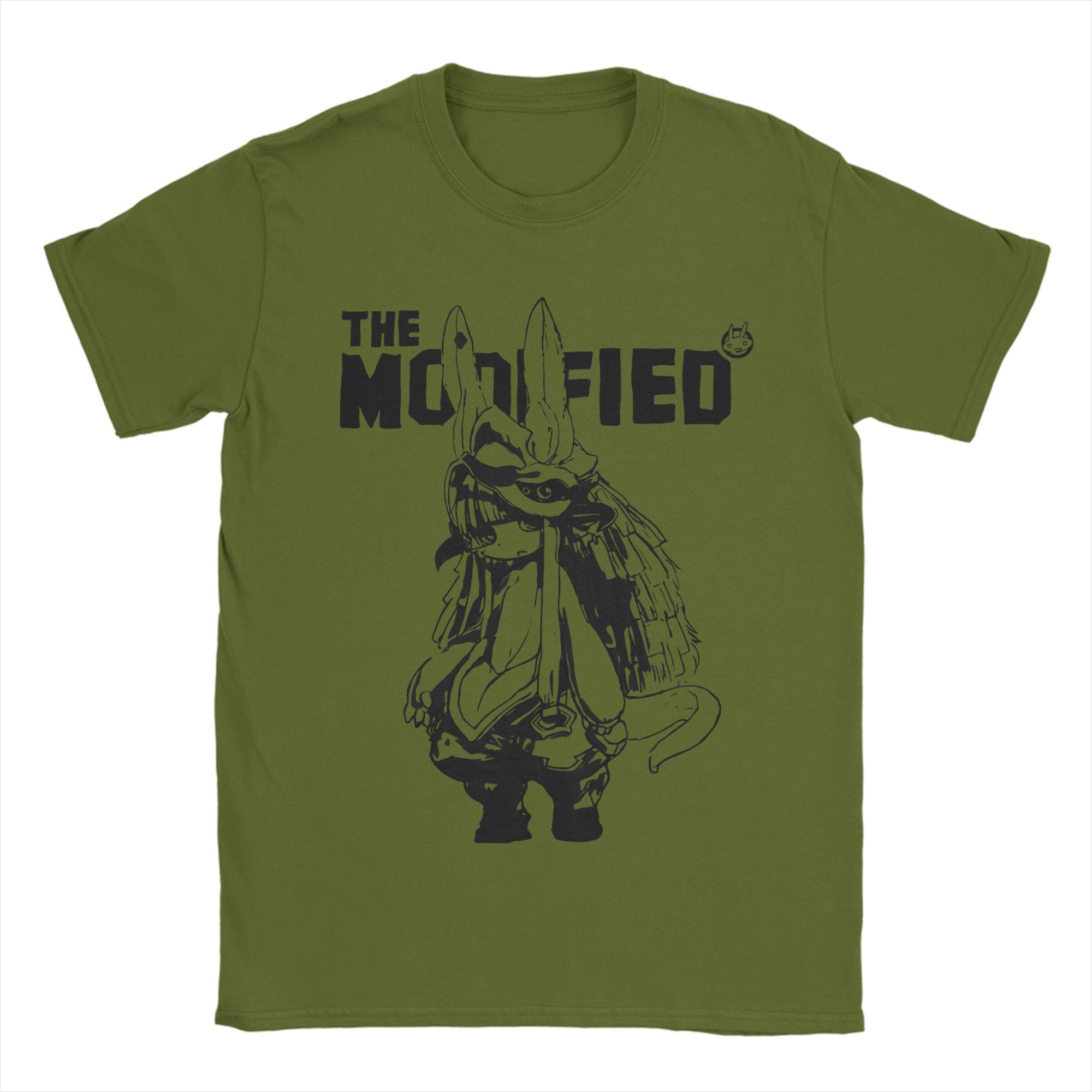 Nanachi T-Shirt Sommer Made in Abyss Baumwoll-T-Shirts für Männer Harajuku Casual T-Shirt Kurzarm Y2K Lustiges Top Tees 3XL black