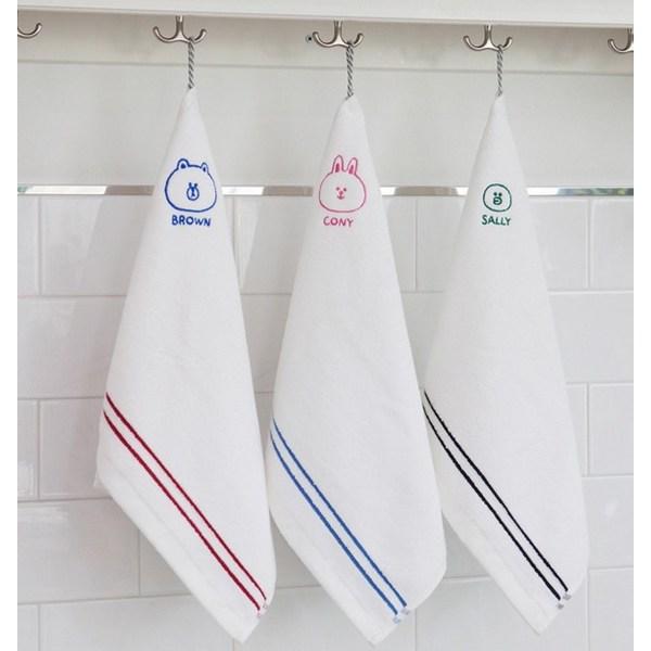 Line Friends Peace Sco Martha Hand Towel 70g Brown, Red, 3pcs