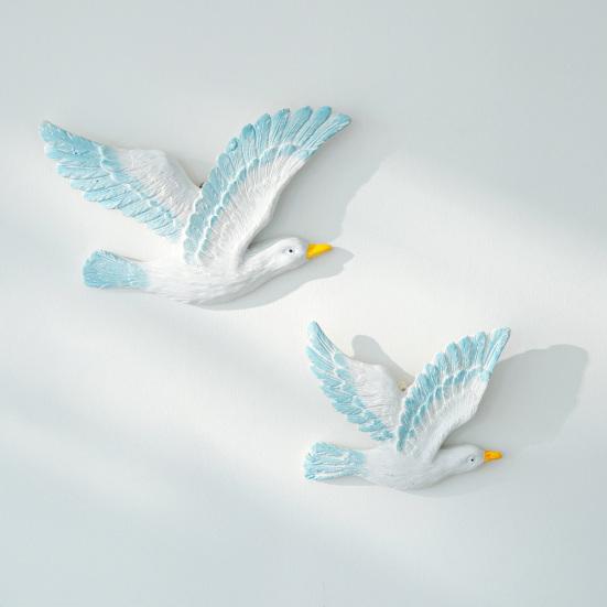 Pcs Coastal Seagulls Wall Decor Nautical Resin Sea Birds Wall Plaques Ocean