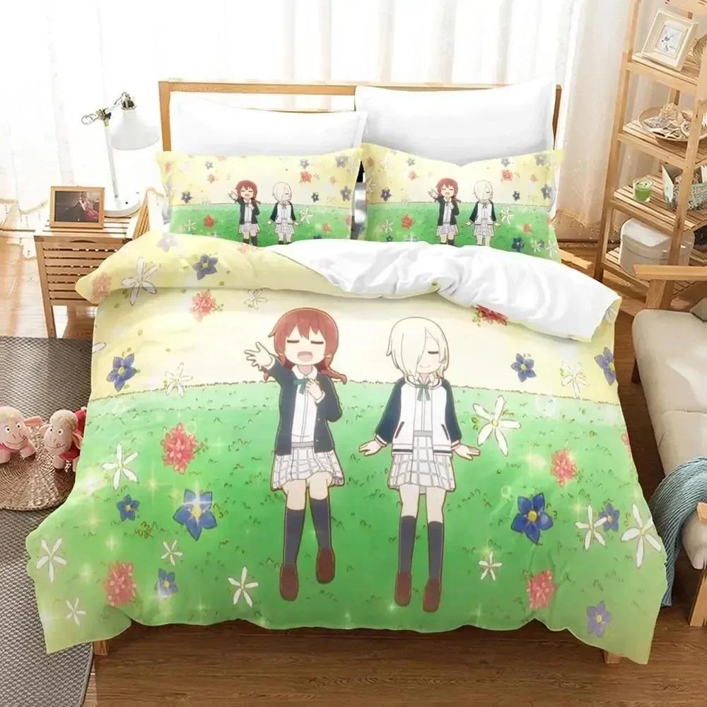 3D Anime Nijiyon Animation Printed Bed Set Duvet Cover Pillowcase Bedding Set Bed Linen Sheet Quilt Cover Full Queen King Size