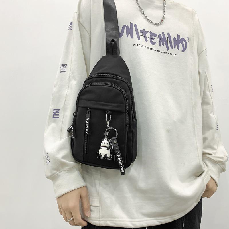 2023 New Canvas Crossbody Chest Bag: Unisex Japanese-Inspired Casual Bag for Students & Phones