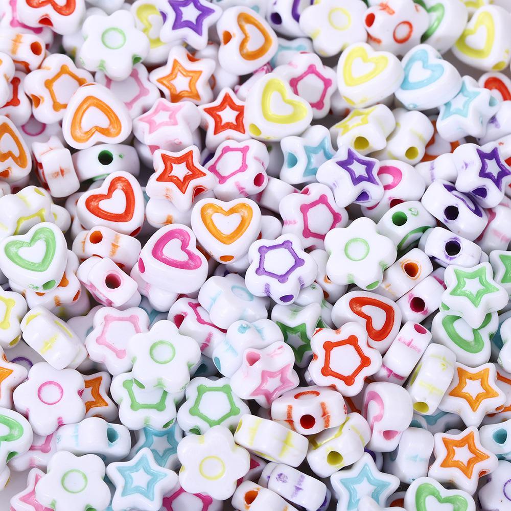 Acrylic Letter Beads for Kids' Jewelry Making – Educational DIY Beading Accessories