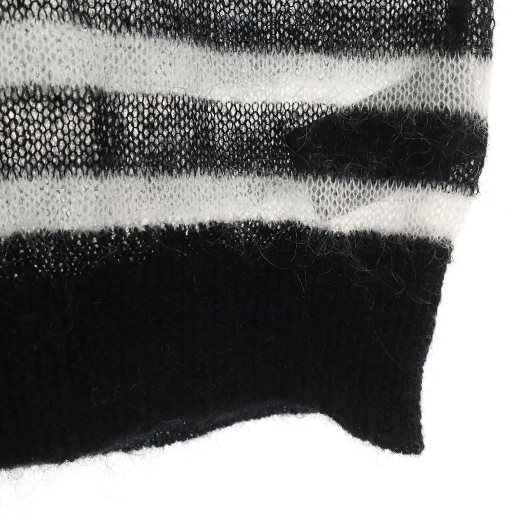 unused SHIPS made in Japan Border Pattern Long sleeve sweater knit Women Used