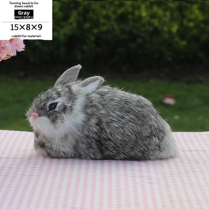 Farmhouse Plush Bunny Toy With Handcrafted Design For Home Decor And Photography Props