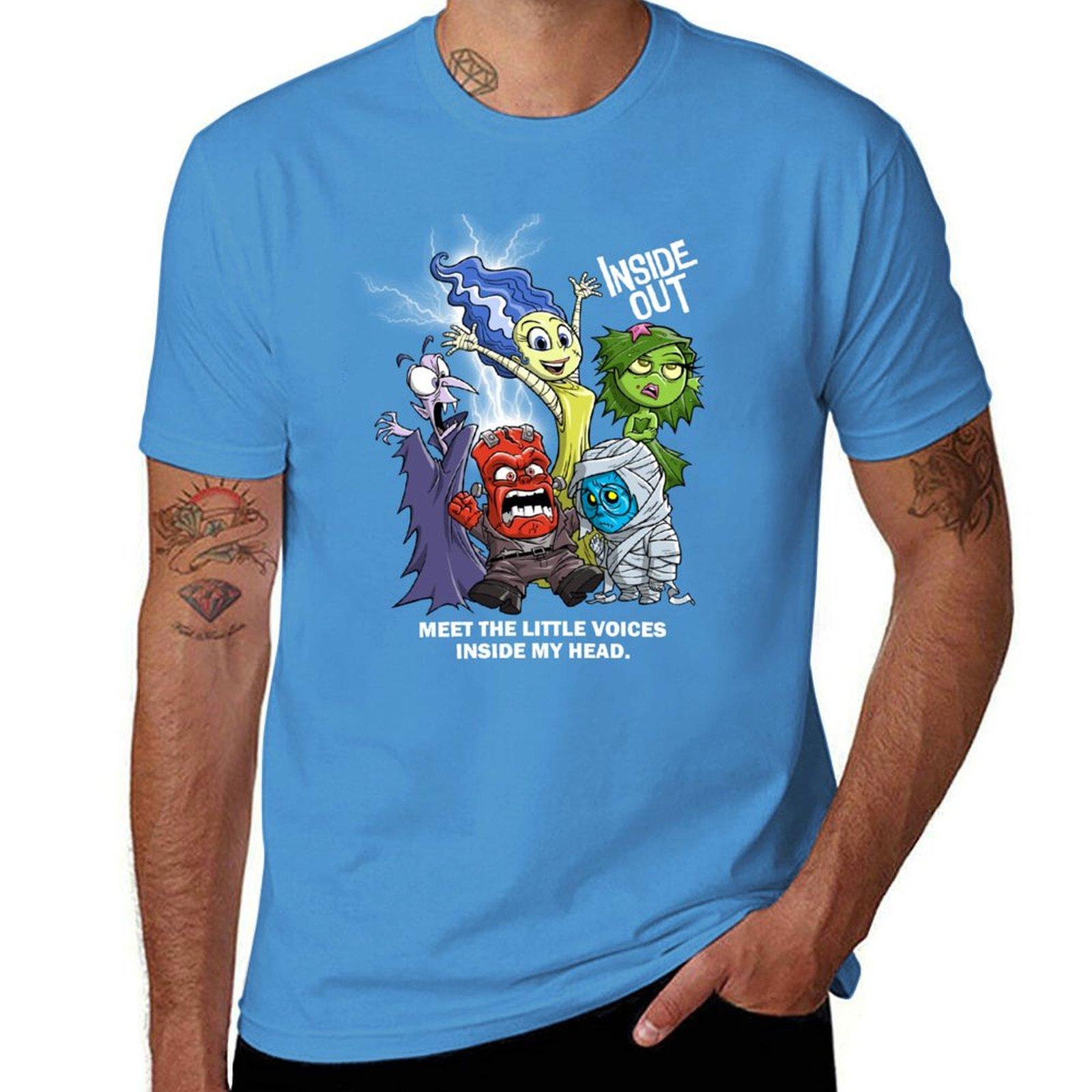 VOICES IN MY HEAD Tshirt Short sleeve tee animal prinfor boys funny t shirts for men S