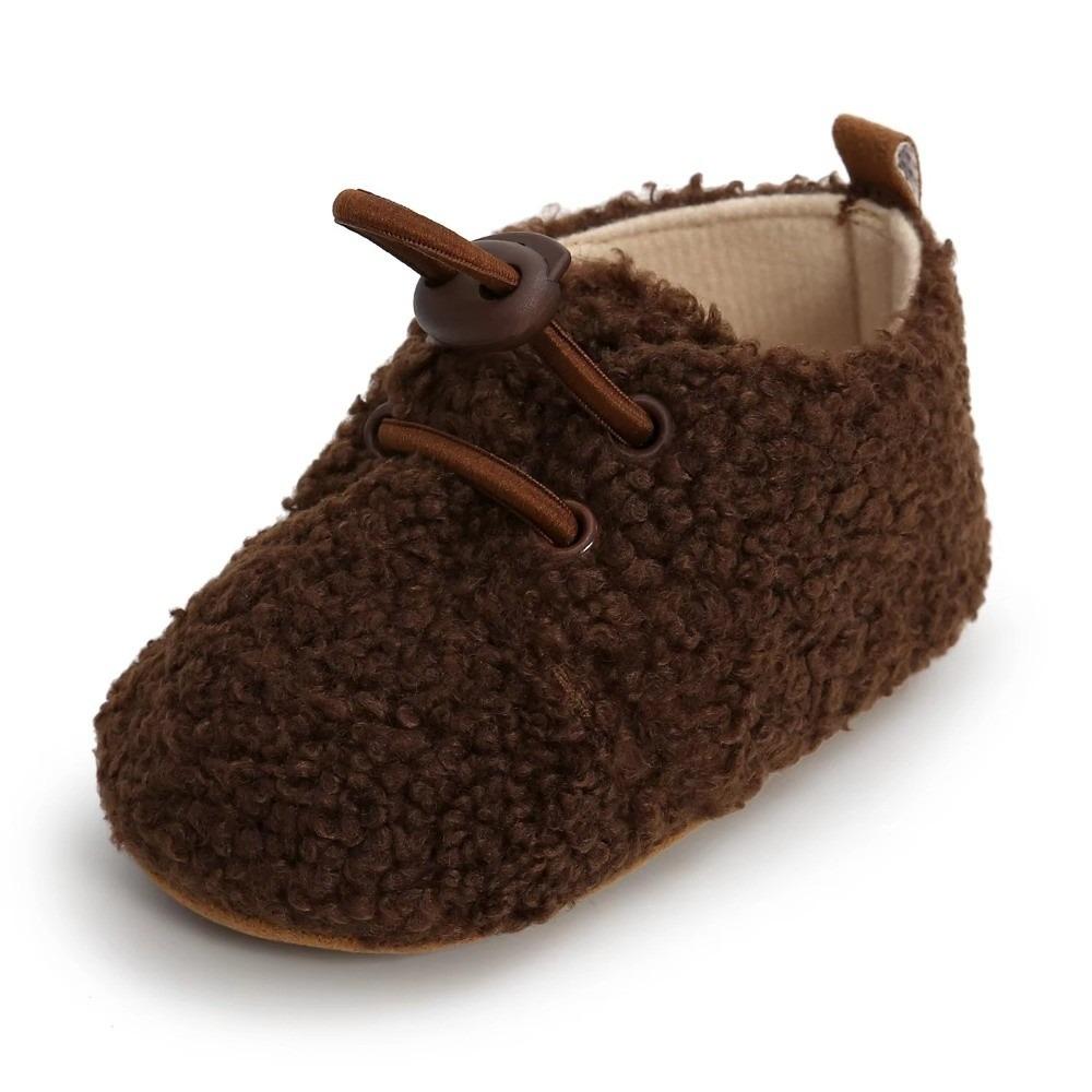 Anti-Slip Toddler Shoes Fluff Material Infant Crib Shoes New Winter Baby Shoes For Baby Girl