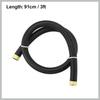 3ft 12AN Fuel Hose AN12 Universal Car Braided Nylon Stainless Steel CPE Oil Fuel Gas Line Hose Black Replacement Car Parts