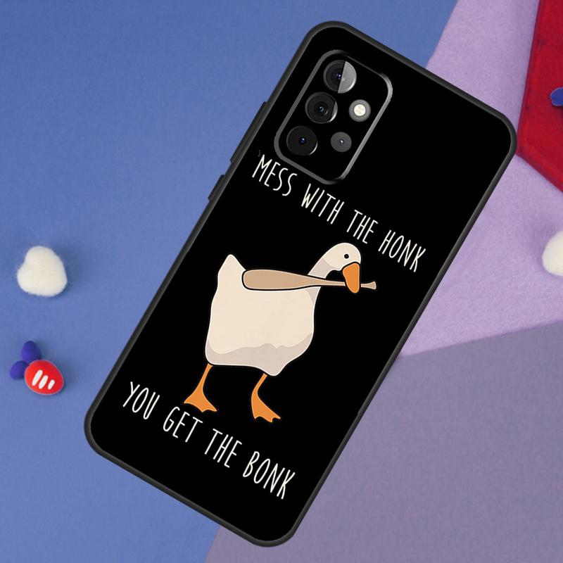 Duck Goose Honk Bonk Funny Meme Case For Samsung Galaxy A52 A53 A33 A13 A34 A54 A14 A35 A55 A15 A56 A36 A26 A16 A06 A22 A32