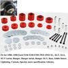 2WD 4WD Kėbulo Kabinos Tvirtinimo Įvorės Pakabos Komponentų Keitimo Rinkinys Ford F150 F250 F350 1980-1998 Raudonas Juodas