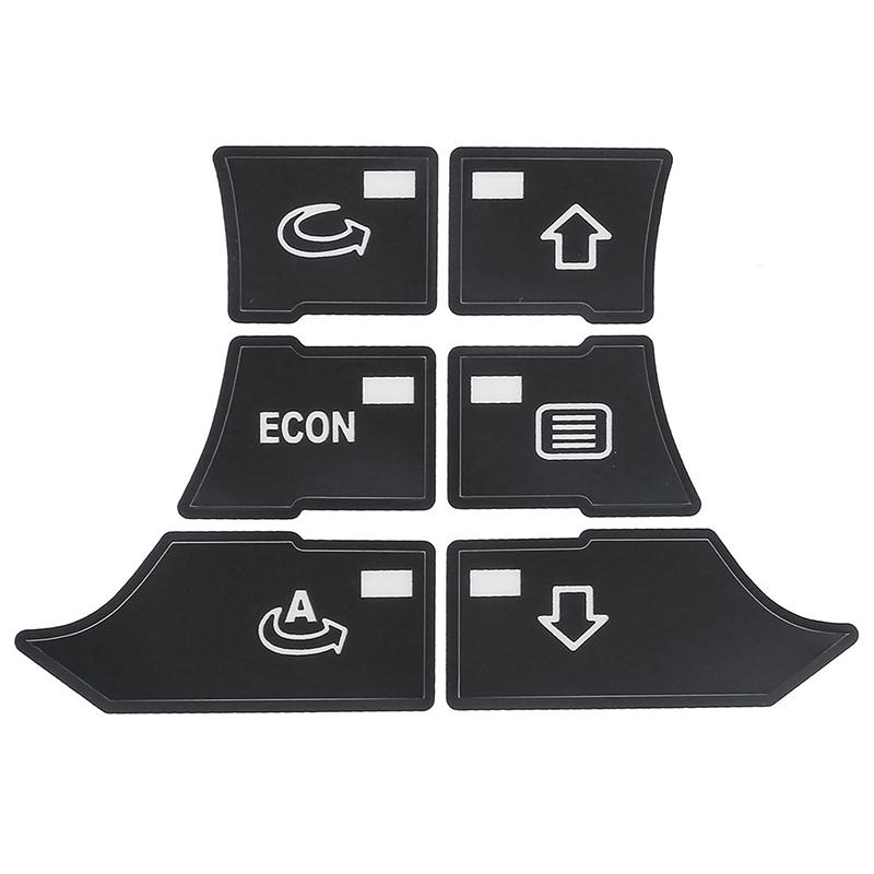 Dashboard A/C Button Repair Kit Stickers Dash Climate Control Switch Sticker Decals for A/UDI A3 8P 2003-2012