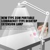 LED Clip-On Cold Light: Foldable Eye-Protective Reading Lamp for Beauty, Tattooing, Eyelash Extensions & Nail Art