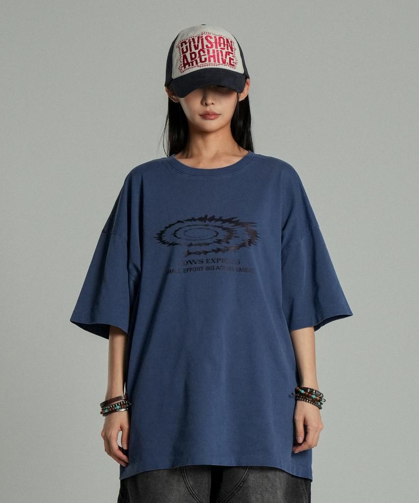 IDWS Swift Symbol Dying T-Shirt Deep Blue