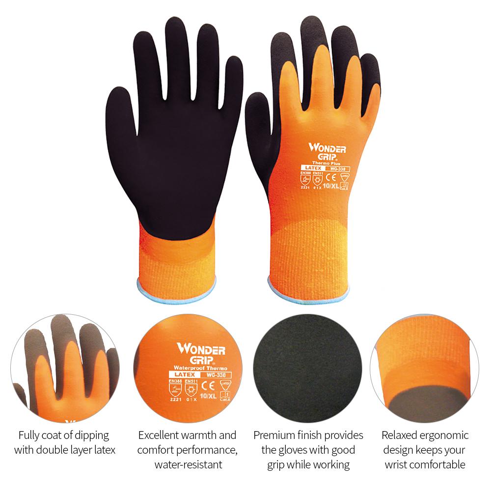 Wonder Grip WG-338 Thermo Plus Klteschutz-Arbeitshandschuhe, doppellagig,  mit Latexbeschichtung, Schutz fr die Gartenarbeit  zu niedrigen Preisen  im Onlineshop Joom kaufen