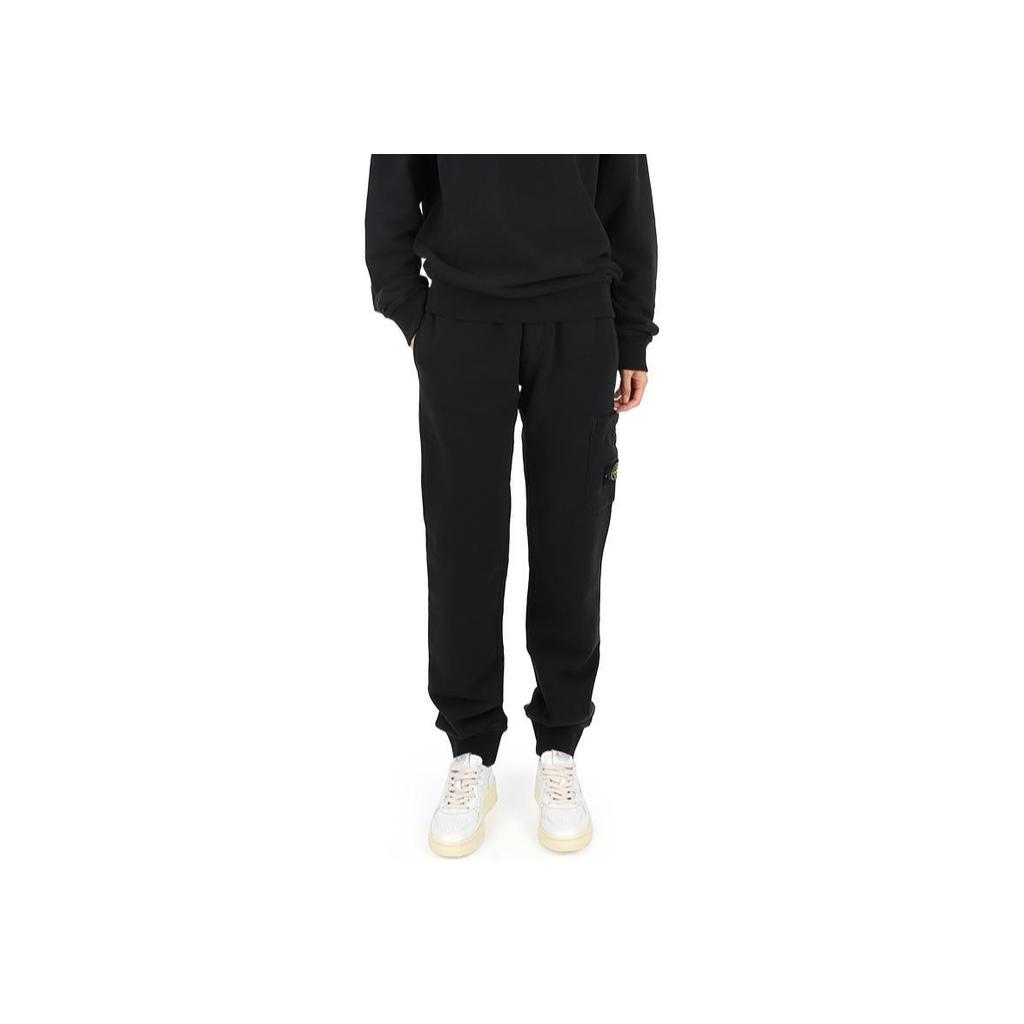 Stone Island Kids Knitted Sports Pants Kids bottoms Black 801661540-V0029
