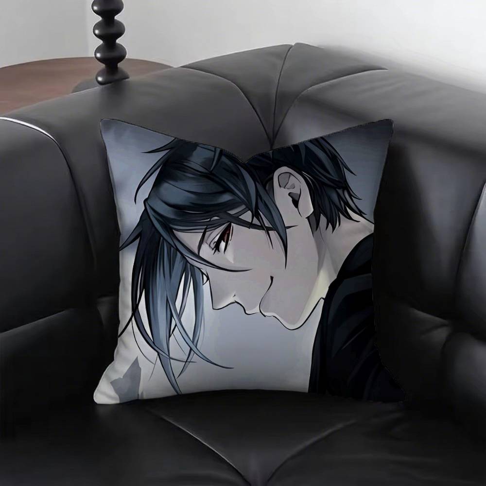 Amine BBlacks Butler Pillow Case Fashion Square Pillowcase Bedroom Sofa Room Ins Decoration Leisure
