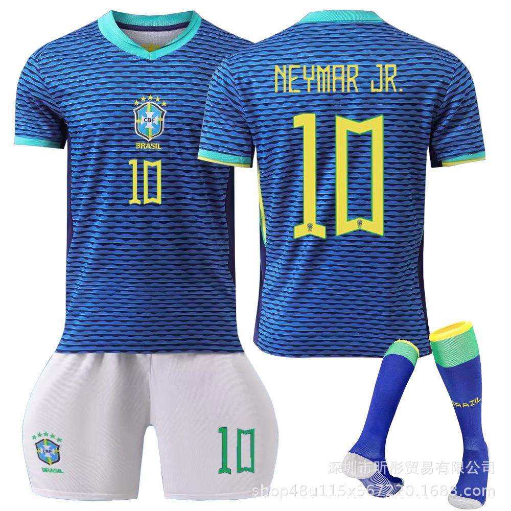 2024 Brazil Away Jersey Neymar Vinicius Adult Children Student Training Suit Men's and Women's Jerseys