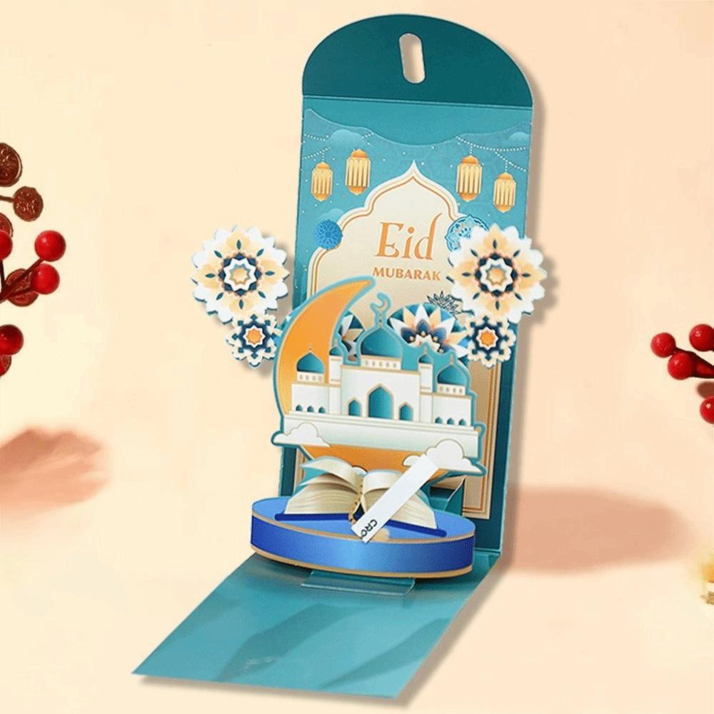 Moon Castle 3D Redness Envelopes Paper New Year Red Envelopes Stylish Money Packet Children