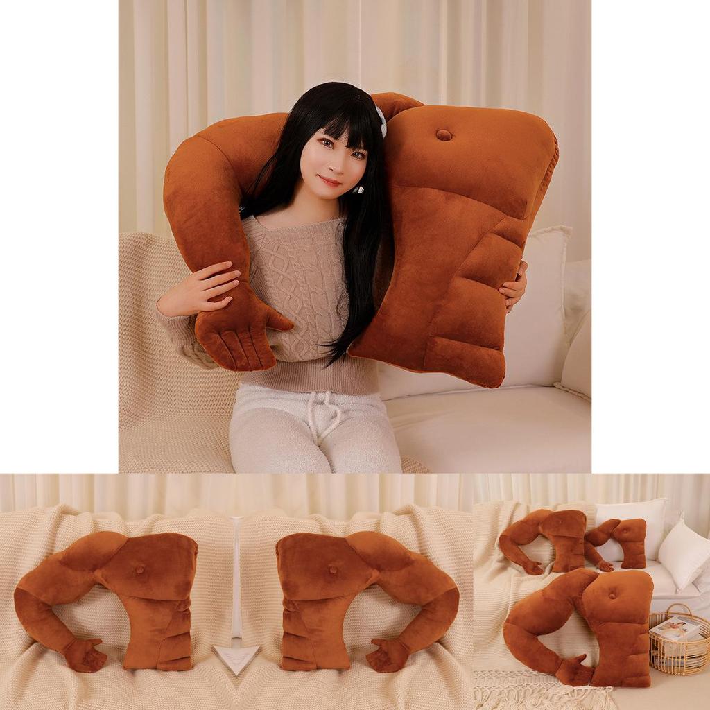 Soft Plush Male Friend Body Pillow With Arm Support For Gift And Comfort