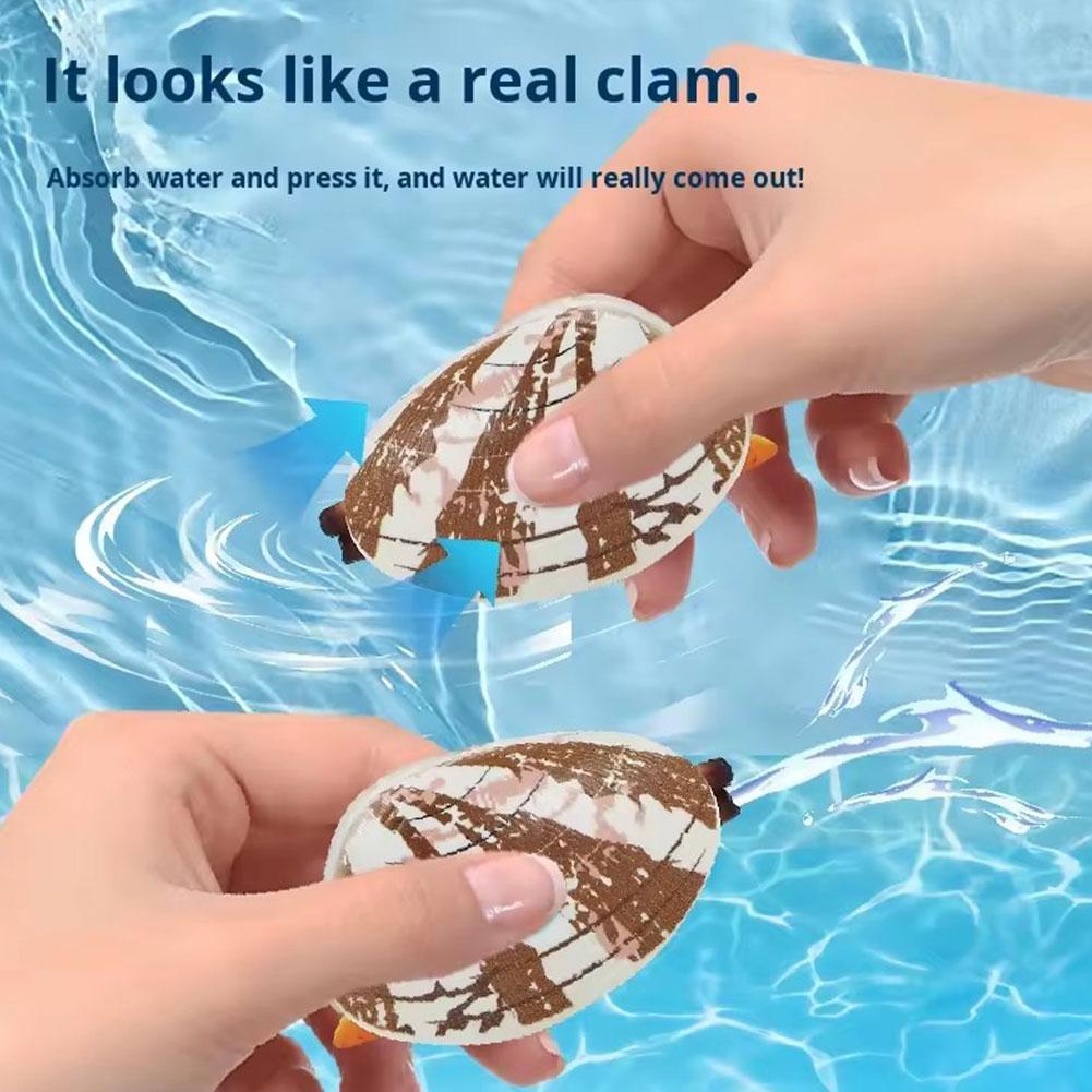 Water-Spraying Clam Toys Tricky Water-Absorbing Marine Shellfish Mini Water Creative Small Gifts For Children April Fool R6D1