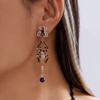 Zircon Pumpkin Ear Studs Rhinestone Spider Dangle Earrings Halloween Earrings  All Saints' Day