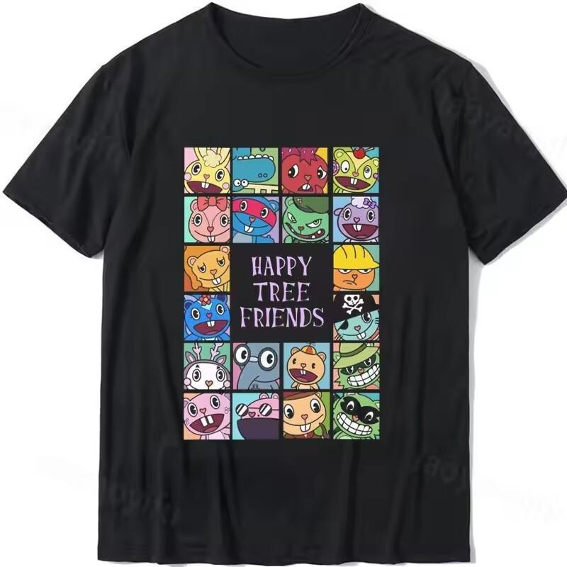 Happy Tree Friends Characters Cartoon Tee Unisex Short Sleeve Shirt S-5XL S разноцветный