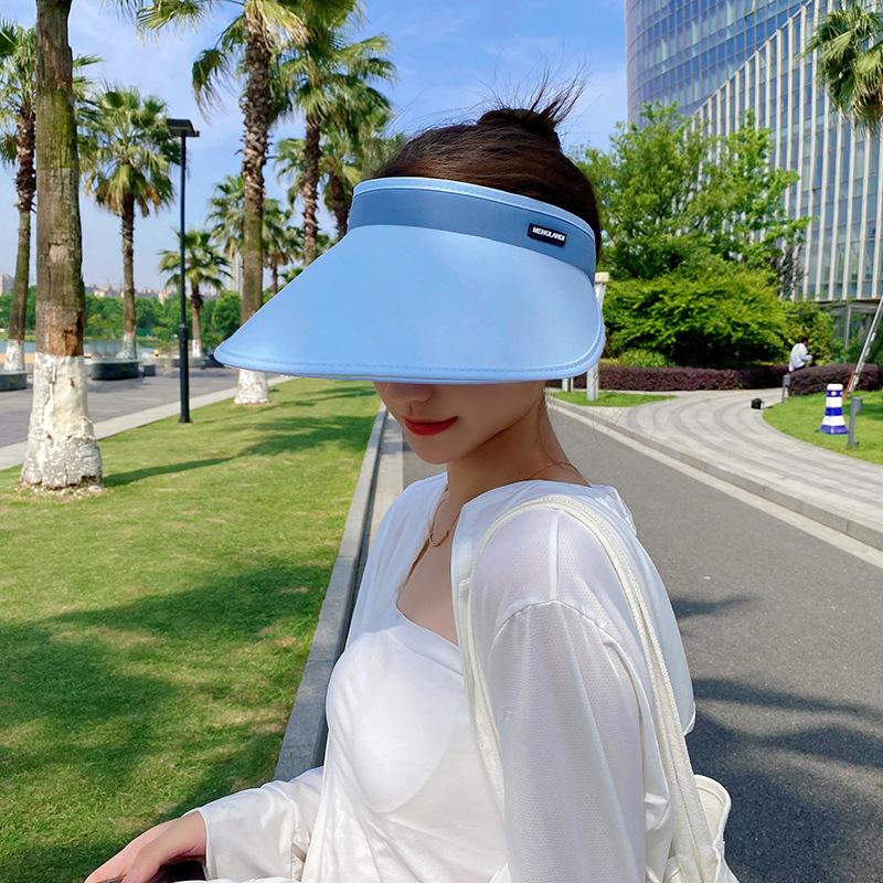 Strong blackout sun protection hat women's summer UV protection sun hat big edge face cover empty top hat