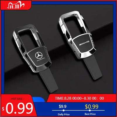 GLC GLB Moda Aleación de Zinc Llavero de Coche Llavero de Cuero Para Mercedes Benz Clase A B C S AMG GLA CLA GLC W176 W221 W204 W205 Ac