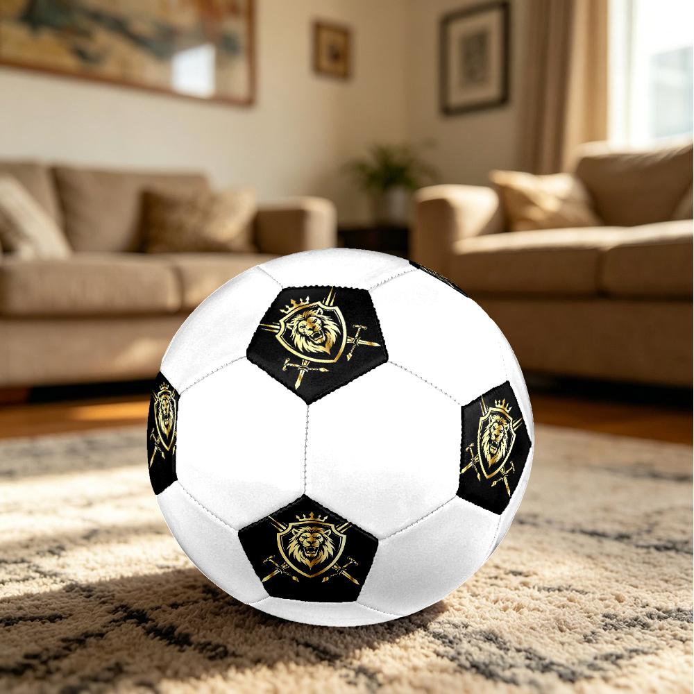 1PC Lion Crest Armor Shield Soccer Ball Size 5 Football Machine Sewn Indoor/Outdoor Universal Football S109