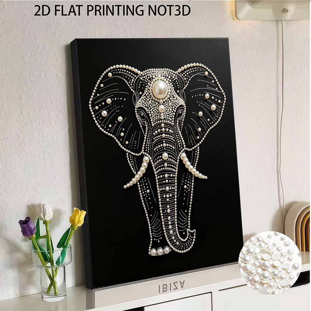 Kit Pittura Diamante Perle Fai da Te per Adulti e Principianti, Elefante Elegante Pittura Scintillante Artigianato Decorazione Murale Casa Regalo Fatto a Mano