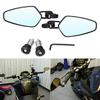 1 Pair 7 8inch 22mm Universal Motorcycle Aluminum Handle Bar End Side Rear View Mirrors