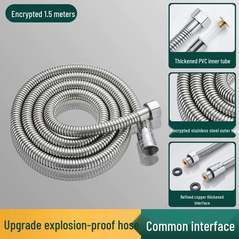 Телескопический шланг для душа и насадка-биде из нержавеющей стали