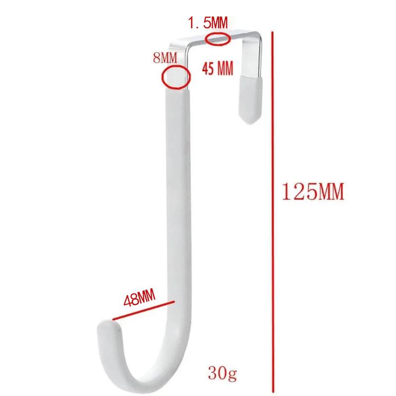 Door Hook with Rubber No Need for Drilling Cabinet, Wardrobe Door Rear Anti Slip Hook Over The Door Organizers