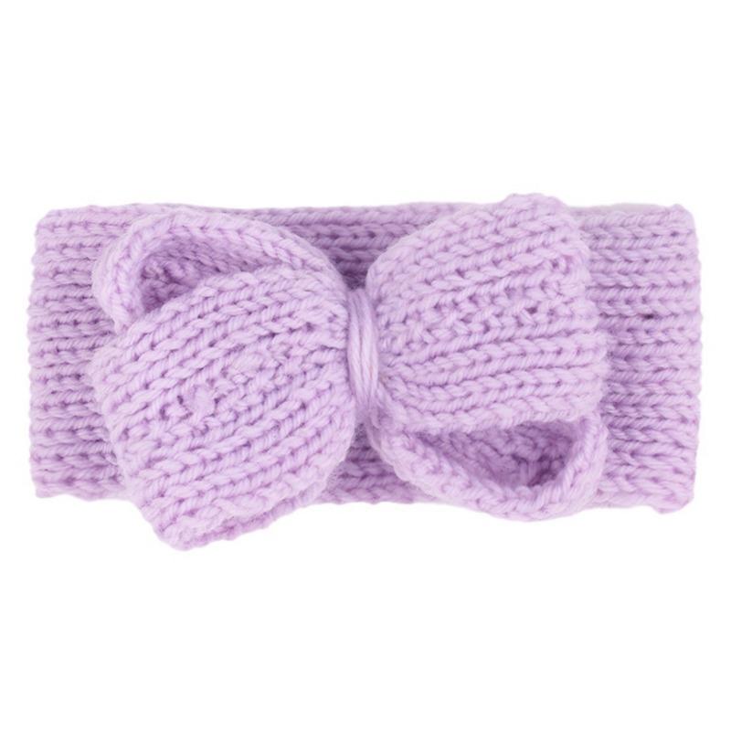 New Popular Hair Cap, Children's Cute Knitted Bow Headband, Fashionable European and American Baby Autumn and Winter Hair Accessories