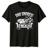 Dad Snores Unisexs TShirt Skeleton Humor Dad Humor Fathers Day Gift For Him