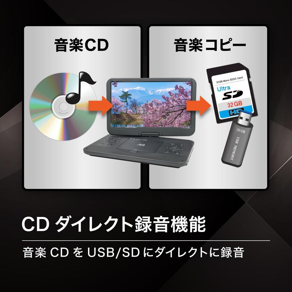 BLUEWIDE Portable Player with FHD HDMI HDMI AV USB SD CPRM Full Screen BD 15.6-inch Blu-ray LCD, Input, Output, Output, Playback, Playback, Support,