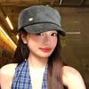 Vintage Suede Beret Flat Brim Beanie Cap Fashion Painter Berets  Women