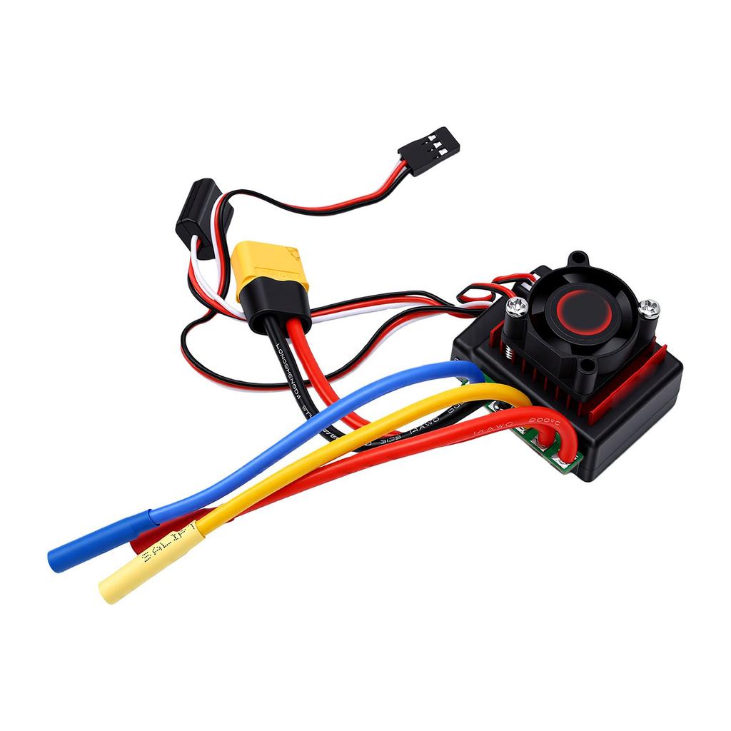 60A Brushless ESC for RC Car Boat Water Proof ESC with Overheat Protection XT60 Connector 4.0mm Banana Plug