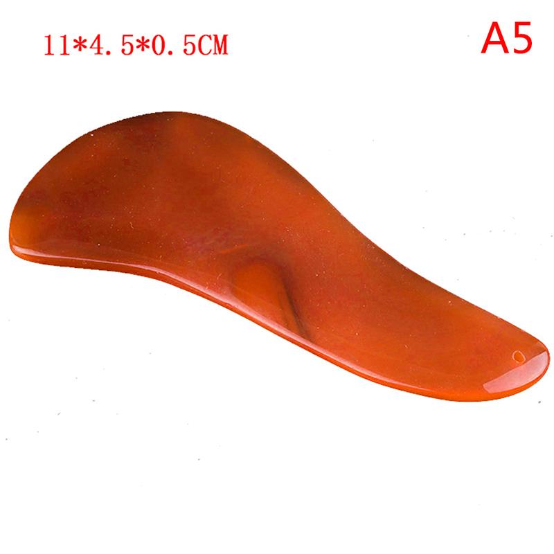 Red Onyx Scraper Guasha Jade Massager For Face Natural Gouache Stone Gua Sha Scraper Facial Massage Tool Face Scraper