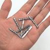 AABGS1 10Pcs Metal Car Audio Decoration Sticker Auto Badge Decal For Mercedes Benz AMG W203 W204 W205 W209 W210 W211 W212 W176 W140