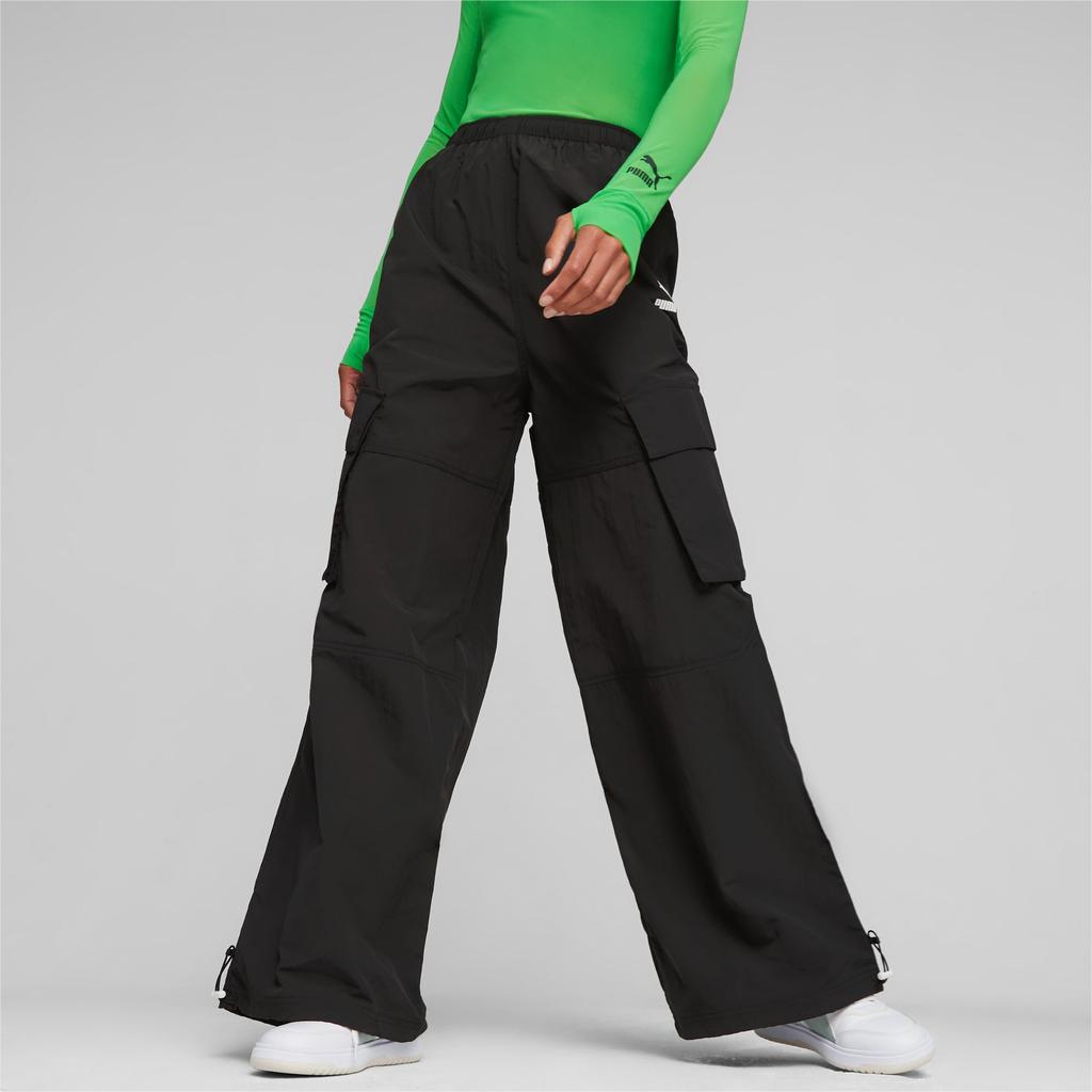 Puma Dare To Wide Leg Pants Women Pants Black 621433-01