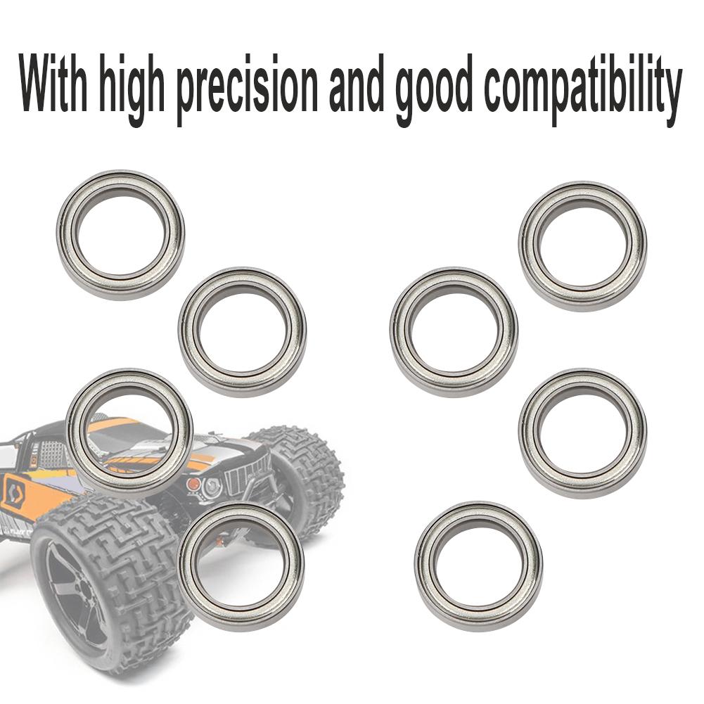 8pcs 10x15x4mm Ball Bearings Fit for HPI WR8 B021 ST MT RC Car Spare Parts AccessorySilver B030