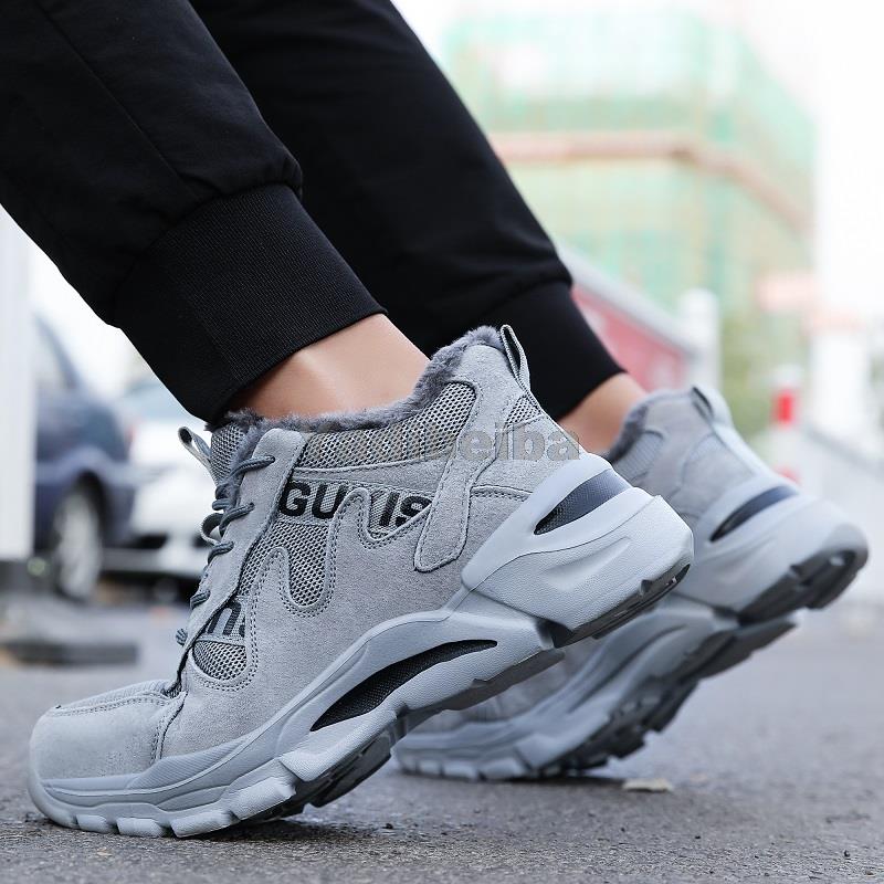 Vernestøvler Herre Vinter Arbeidssko Knusesikre Sikkerhetsvernsko Punkteringssikre Uknuselige Støvler Ståltå Herresko