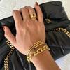 JYL Bracelet  Golden Tone Trendy Design Attracts Wealth & Positive Vibes